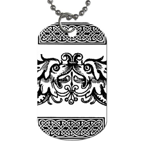 Celtic Dragons Dog Tag (One Side) from ArtsNow.com Front