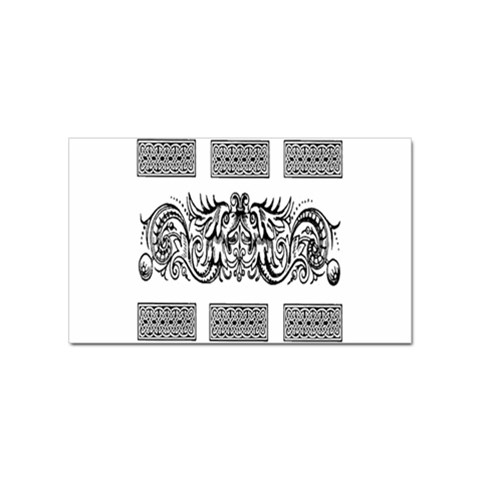 Celtic Dragons Sticker Rectangular (10 pack) from ArtsNow.com Front