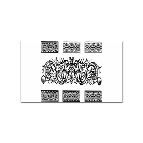 Celtic Dragons Sticker Rectangular (100 pack) from ArtsNow.com Front