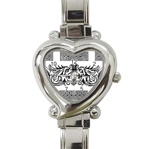 Celtic Dragons Heart Italian Charm Watch from ArtsNow.com Front