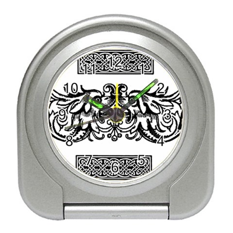 Celtic Dragons Travel Alarm Clock from ArtsNow.com Front