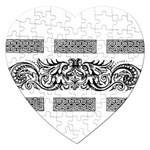 Celtic Dragons Jigsaw Puzzle (Heart)