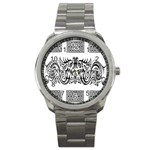 Celtic Dragons Sport Metal Watch