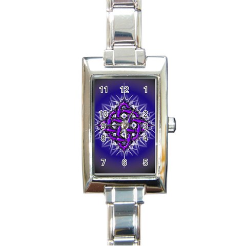 Celectric Knot Rectangular Italian Charm Watch from ArtsNow.com Front