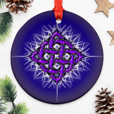 Celectric Knot Ornament (Round) from ArtsNow.com Front