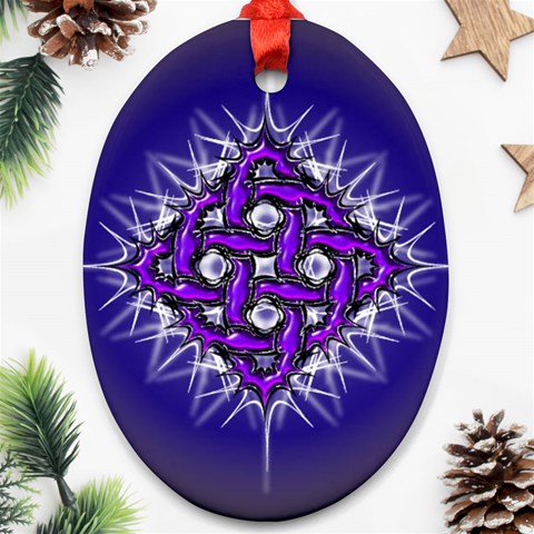 Celectric Knot Ornament (Oval) from ArtsNow.com Front