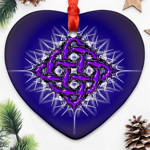 Celectric Knot Ornament (Heart) from ArtsNow.com Front