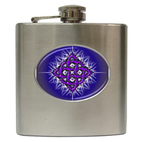 Celectric Knot Hip Flask (6 oz) from ArtsNow.com Front