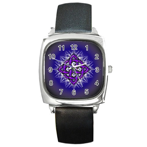 Celectric Knot Square Metal Watch from ArtsNow.com Front