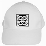 Celtic Knot B&W White Cap