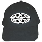 Celtic Knot B&W Black Cap