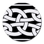 Celtic Knot B&W Round Mousepad