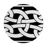 Celtic Knot B&W Ornament (Round)