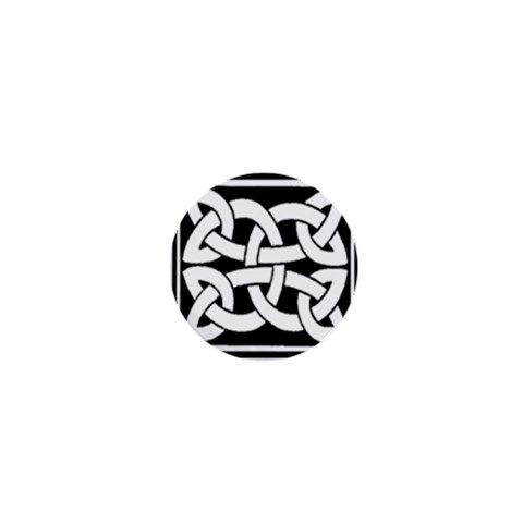 Celtic Knot B&W 1  Mini Button from ArtsNow.com Front