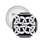 Celtic Knot B&W 2.25  Button