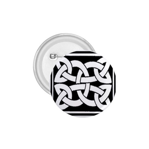 Celtic Knot B&W 1.75  Button from ArtsNow.com Front