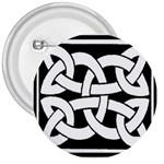 Celtic Knot B&W 3  Button