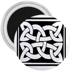 Celtic Knot B&W 3  Magnet