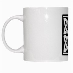 Celtic Knot B&W White Mug from ArtsNow.com Left