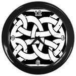 Celtic Knot B&W Wall Clock (Black)