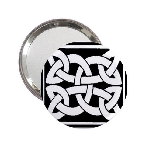 Celtic Knot B&W 2.25  Handbag Mirror from ArtsNow.com Front