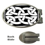 Celtic Knot B&W Money Clip (Oval)