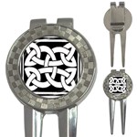 Celtic Knot B&W 3-in-1 Golf Divot