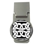 Celtic Knot B&W Money Clip (Round)