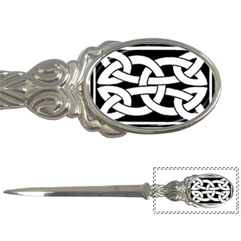 Celtic Knot B&W Letter Opener from ArtsNow.com Front