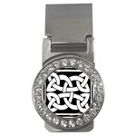 Celtic Knot B&W Money Clip (CZ)