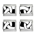 Celtic Knot B&W 9mm Italian Charm (4 pack)