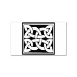 Celtic Knot B&W Sticker (Rectangular)