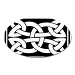 Celtic Knot B&W Magnet (Oval)