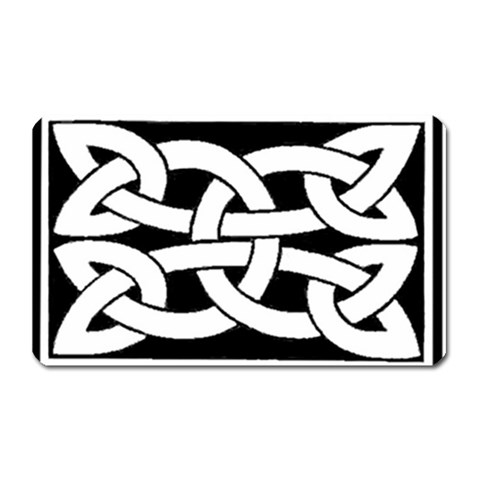 Celtic Knot B&W Magnet (Rectangular) from ArtsNow.com Front