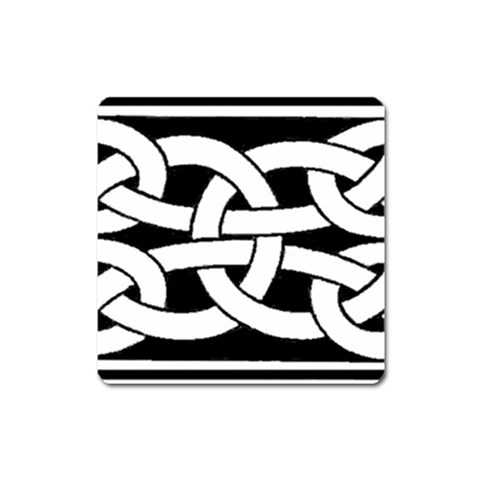 Celtic Knot B&W Magnet (Square) from ArtsNow.com Front