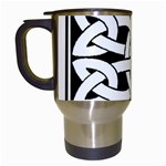 Celtic Knot B&W Travel Mug (White)