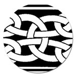 Celtic Knot B&W Magnet 5  (Round)