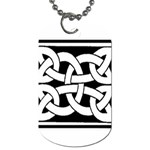 Celtic Knot B&W Dog Tag (One Side)