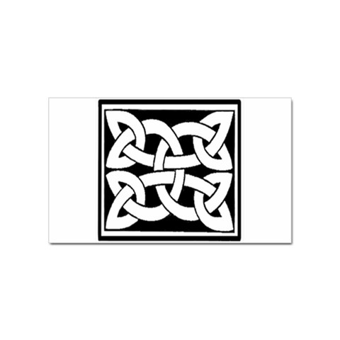 Celtic Knot B&W Sticker Rectangular (10 pack) from ArtsNow.com Front