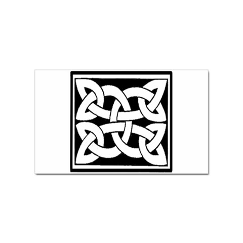 Celtic Knot B&W Sticker Rectangular (100 pack) from ArtsNow.com Front