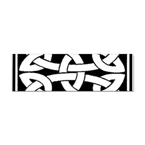 Celtic Knot B&W Sticker Bumper (10 pack) from ArtsNow.com Front