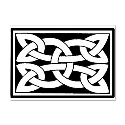 Celtic Knot B&W Sticker A4 (10 pack) from ArtsNow.com Front