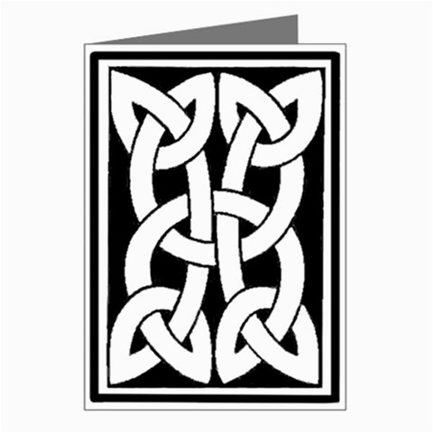 Celtic Knot B&W Greeting Card from ArtsNow.com Left