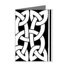 Celtic Knot B&W Mini Greeting Card from ArtsNow.com Left