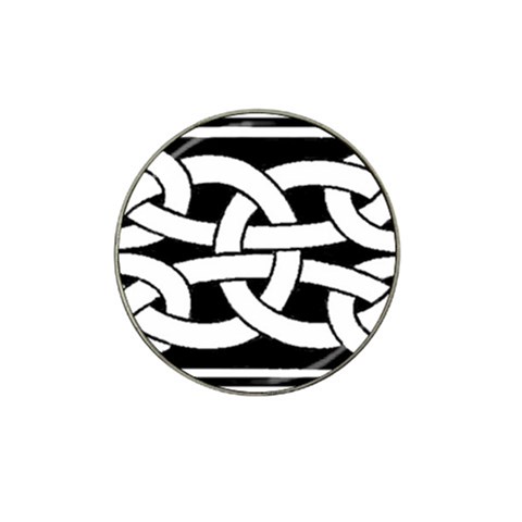 Celtic Knot B&W Hat Clip Ball Marker from ArtsNow.com Front