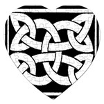 Celtic Knot B&W Jigsaw Puzzle (Heart)