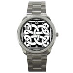 Celtic Knot B&W Sport Metal Watch