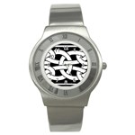 Celtic Knot B&W Stainless Steel Watch