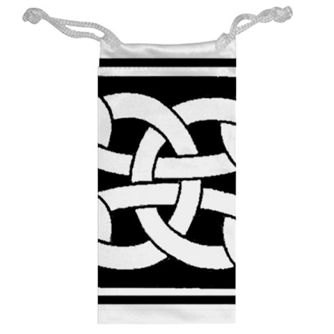 Celtic Knot B&W Jewelry Bag from ArtsNow.com Back