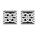 Celtic Knot B&W Cufflinks (Square)